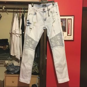 Mens Biker Jeans